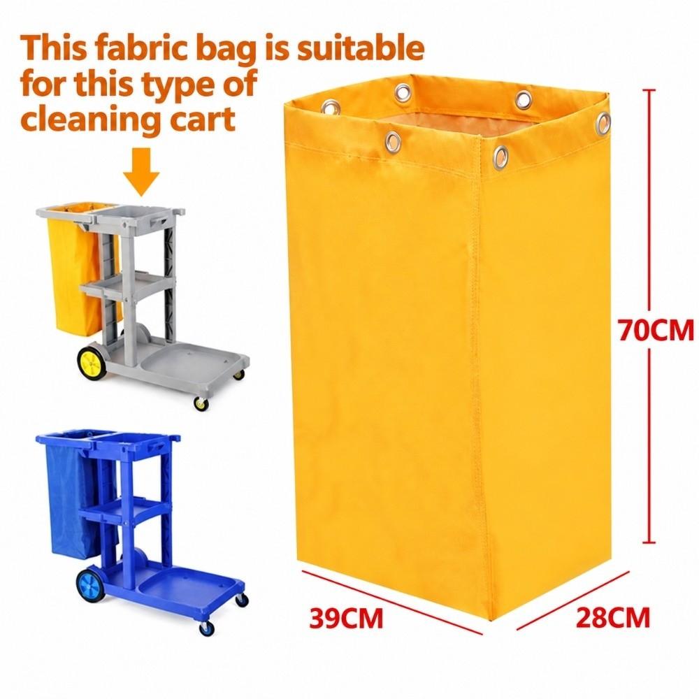Waterproof Janitorial Cart Bag Cleaning Cart Trash Bag  for Hotel Motel and Cleaning Service Carts