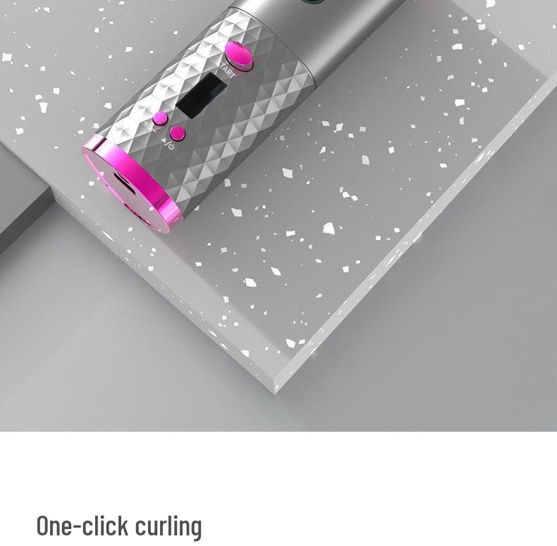 Wireless Rechargeable Automatic Hair Curler - Portable Electric Styling Wand