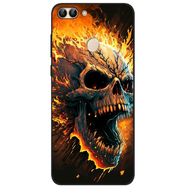 For Huawei P Smart 2018 FIG-LX1 PSmart Case For Huawei P Smart 5.65inch Case TPU Soft Silicone Cute Wolf Back Cover Phone Case