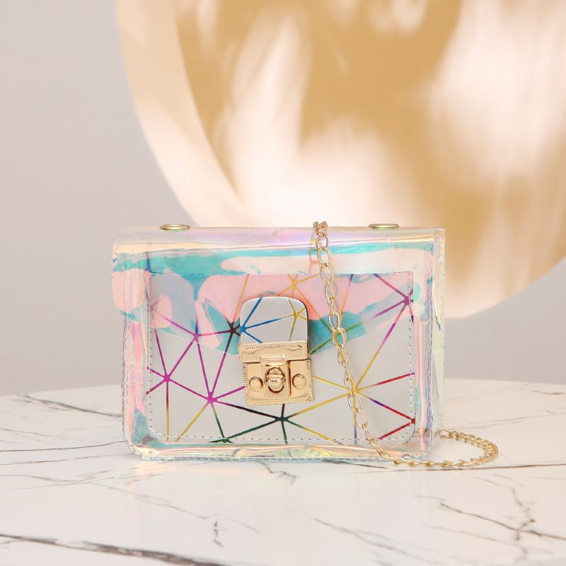 Bag Women's New Sequined Color Chain Shoulder Messenger Bag Personality Elegant Fashion Versatile