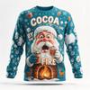 Autumn Winter Christmas Long Sleeved T-shirt Snowman Print Cotton Comfort Tees Funny Xmas Festival Party Top Casual Gift for Men