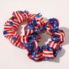 DamenHaargummi Weich Fest Haltbar Dehnbar Nützlich Hohe Elastizität Gummiband Amerikanische Flagge Druck Waschbar Haargummi HaarDekoration