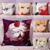 Anime Takt Op Destiny Pillow Case Silky Short Plush with Invisible Zipper Dustproof Sofa Cushion Cover for Home Decor