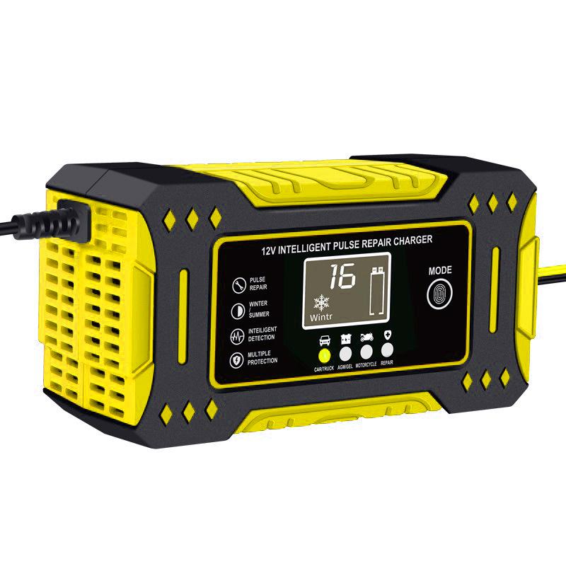 12V Smart-Impulsladegerät für Auto- und Motorrad-Lithiumbatterien