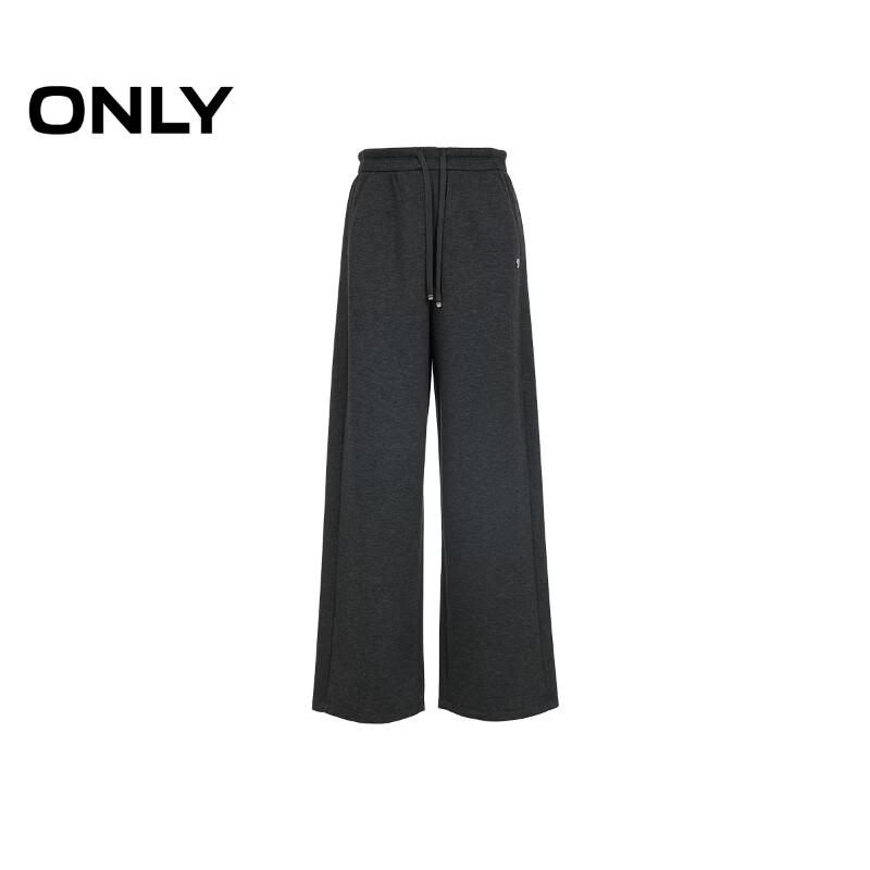 Only Women's High-Waisted Loose Fit Drawstring Casual Straight-Leg Trousers