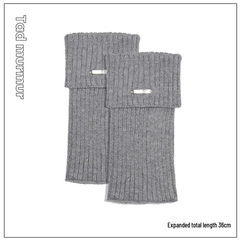 New Arrival: Women's White Knit Leg Warmers - Heat-Generating, Cozy for Autumn/Winter