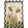 American Country Style Sunflower Cow Sheer Curtains for Living Room Modern Voile Curtain Bedroom Tulle Curtains Window Drapes