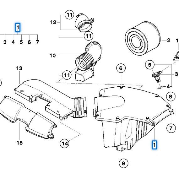 Air Filter Housing for BMW 3 Series E90/E91/E93 (6-Cyl)