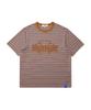 Nontai Striped Logo Graphic T-Shirt (Brown)
