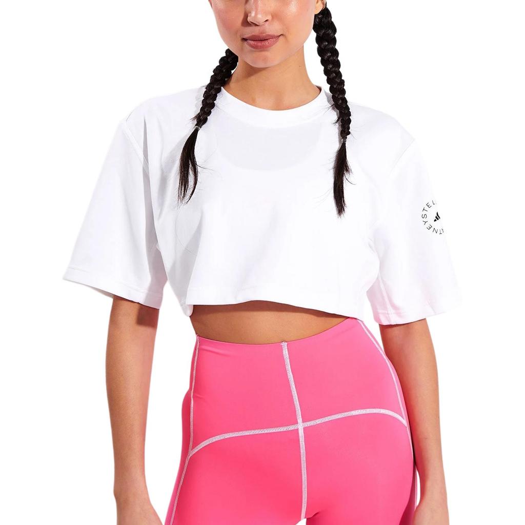 Adidas T Shirts Women's White Crew Neck Moderate Other GL7339
