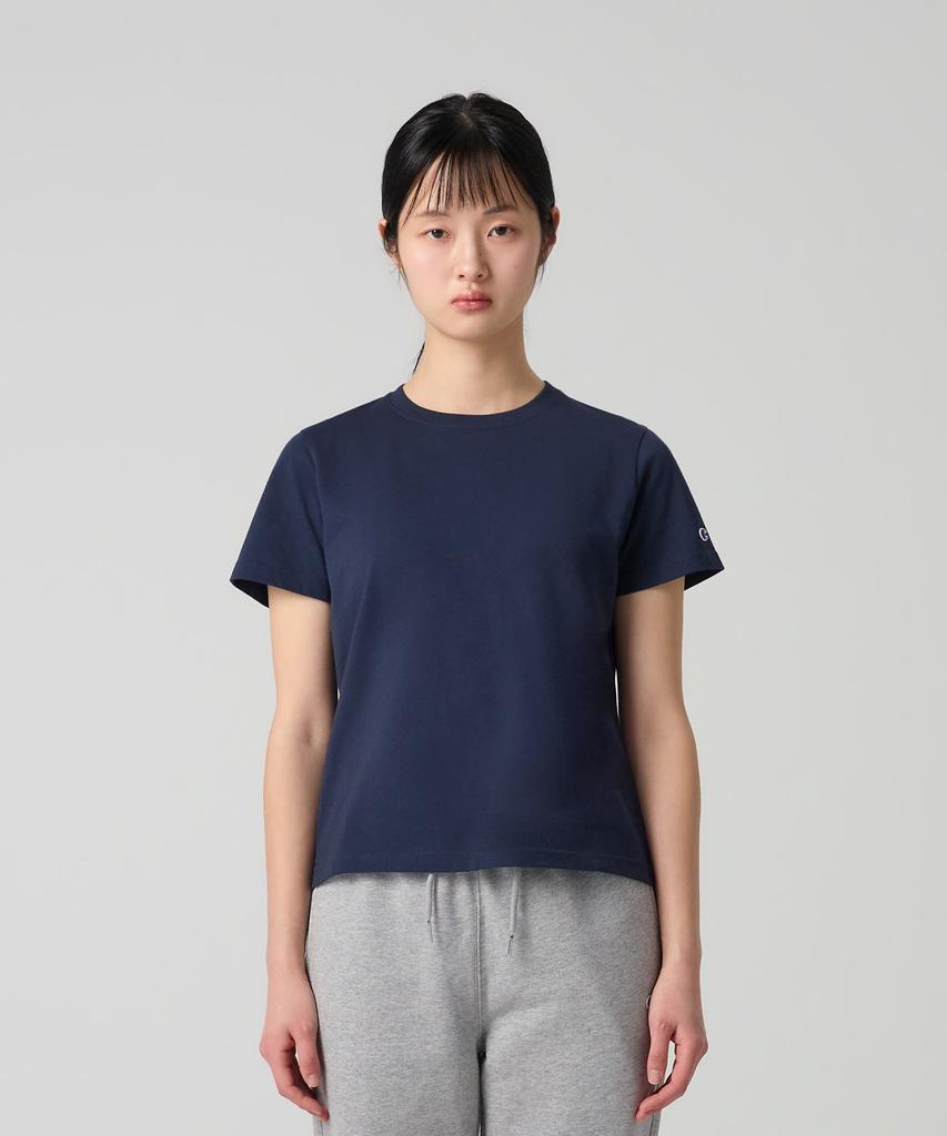 Champion Women'S C-Logo Slim Fit T-Shirt Navy