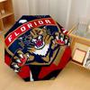 Florida Panthers Fashionable Automatic Opening/Closing Folding Umbrella. Portable and Foldable, Ideal for Gift, Travel, and Daily Use