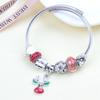 Beaded Bracelet Bangle Multi Element Stainless Steel Copper Alloy Open Spring Snake Bone Chain
