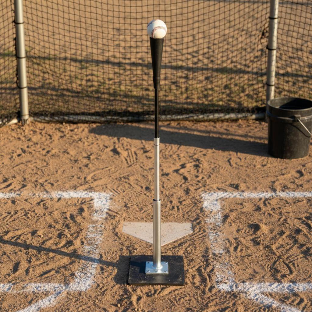 Diamond Sport Batting Tee Rubber Top Training Aid Mounting Plate