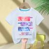 2025 New KPop Demon Hunter Saja Cartoon Boy Round Neck Printed Fashion Casual Kids T-Shirt