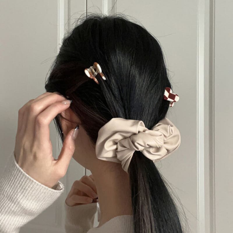 Mosxe Fake Leather Scrunchie (4color)