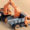 1/4 Stück Kinder Baufahrzeug Spielzeug Trägheitsantrieb Bewegliche Gelenke Ingenieurfahrzeug Kleinkinder Lernbagger Bulldozer Kipplaster Mischwagen
