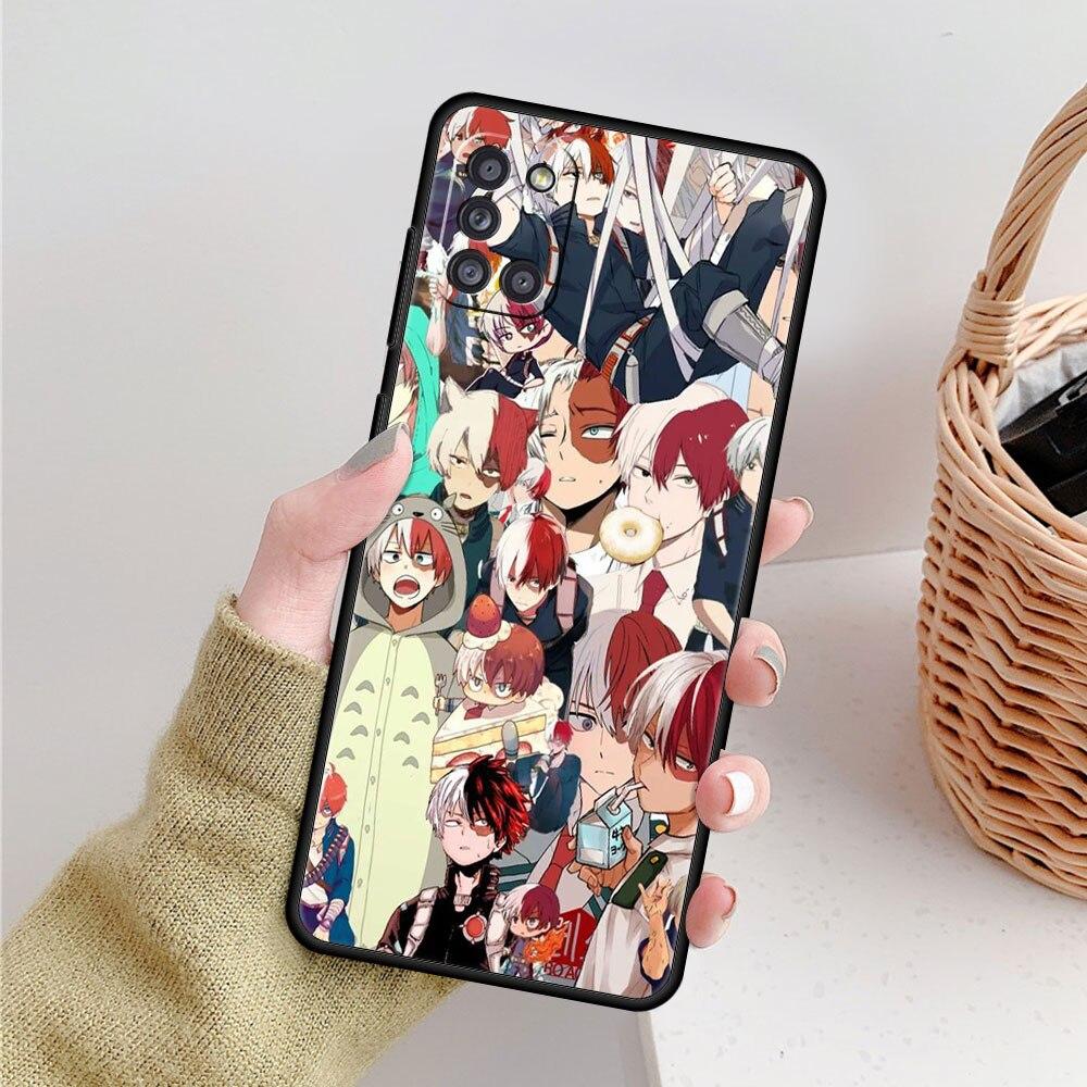 Boku no Hero Academia Black Smartphone For Samsung A41 A52 A31 A12 A72 A71 A02s A21s A51 A32 4G A73 A53 A03s A33 Celular Case