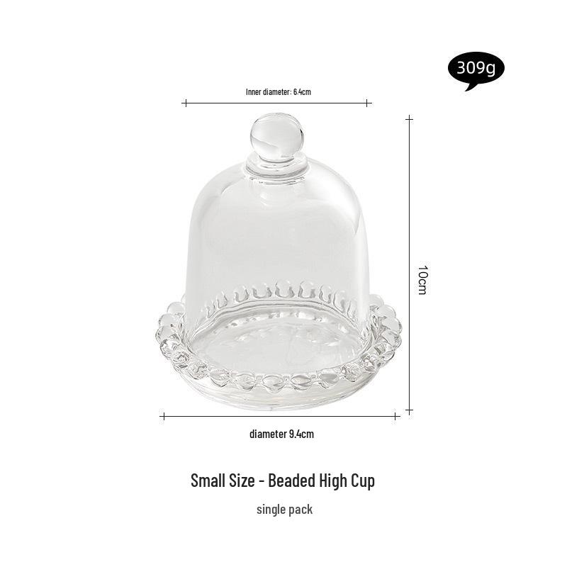 Transparent Cake Cover and Tray for Desserts, Mini Display Stand for Afternoon Tea or Fruit Tasting.