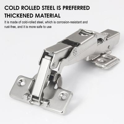 165 180 Grad Hydraulisches Soft-Close Scharnier Schranktürscharnier Eckdämpfer für Küche Kleiderschrank Stille Dämpfung Montage