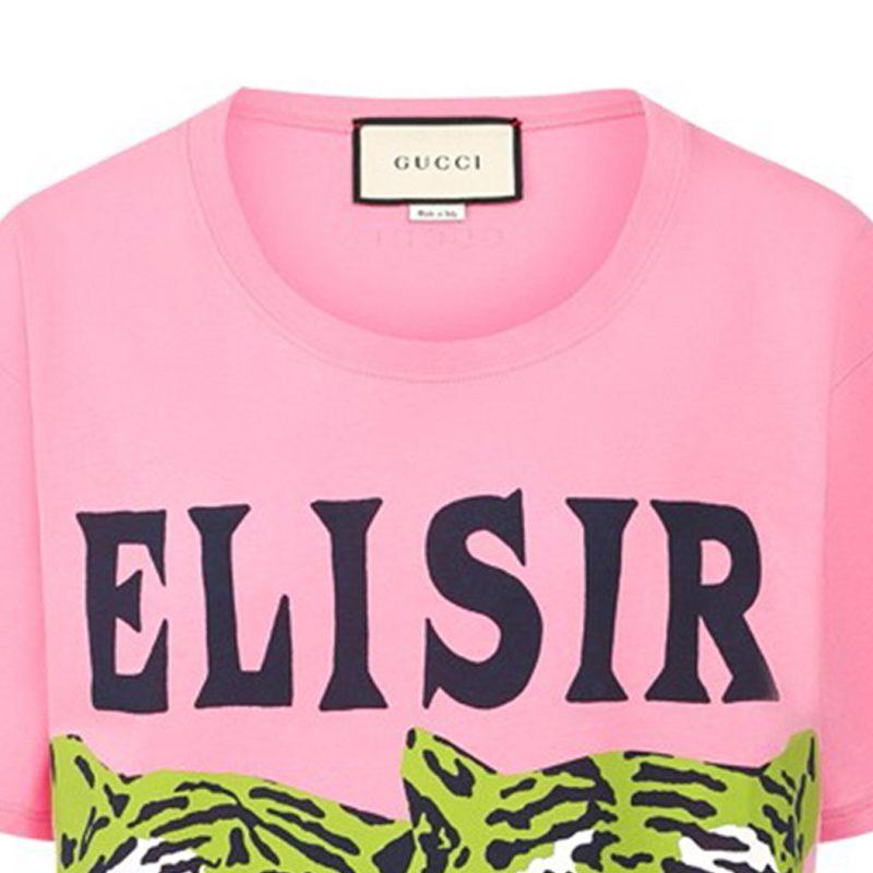 Gucci Regular T Shirt Women's Pink 492347-XJBHQ-5901