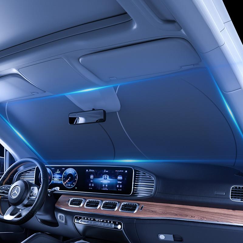 Auto Fenster Sonnenschutz Abdeckung Sonnenschutz Windschutzscheibe Visier Protector Windschutzscheibe Klapp Auto UV Schutz Vorhang Styling Zubehör