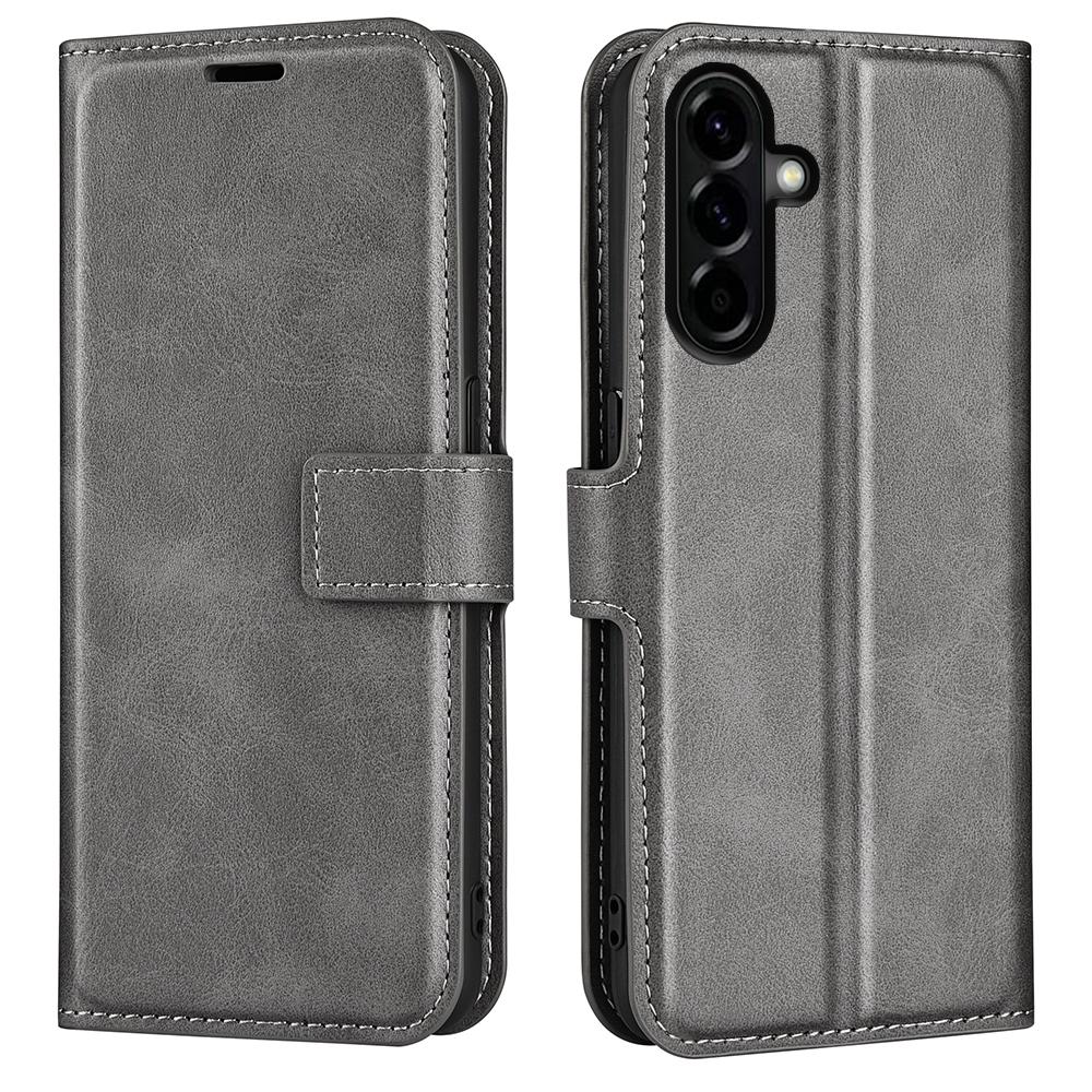 For Samsung Galaxy A57 5G Stand Case Anti-Scratch Calf Texture Leather Phone Cover