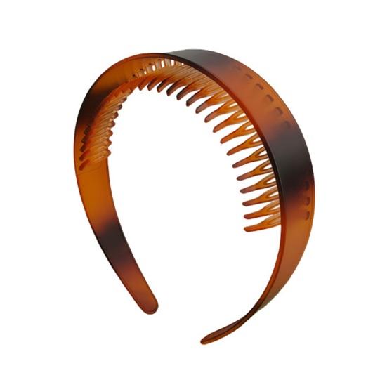 Hair Hoop Extra Wide Thick Headband with Non-slip Teeth Vintage Style Strong Grip Hairband Office Hair Accessory