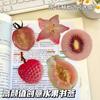 Ins Fruit Slice Bookmark Simulation Apple Lemom Cute Bookmark Reading Book Page Holder Student Gift Book Page Tag School Supplie
