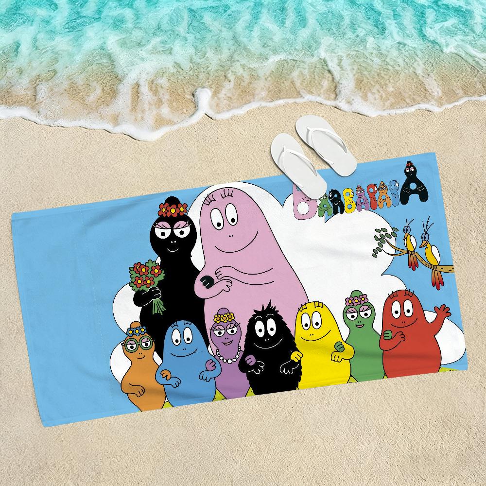 Anime B-Barbapapa Birthday Towel Towels For Beaches Yoga Studios Gyms Hot Springs Swimming Pools And Picnics