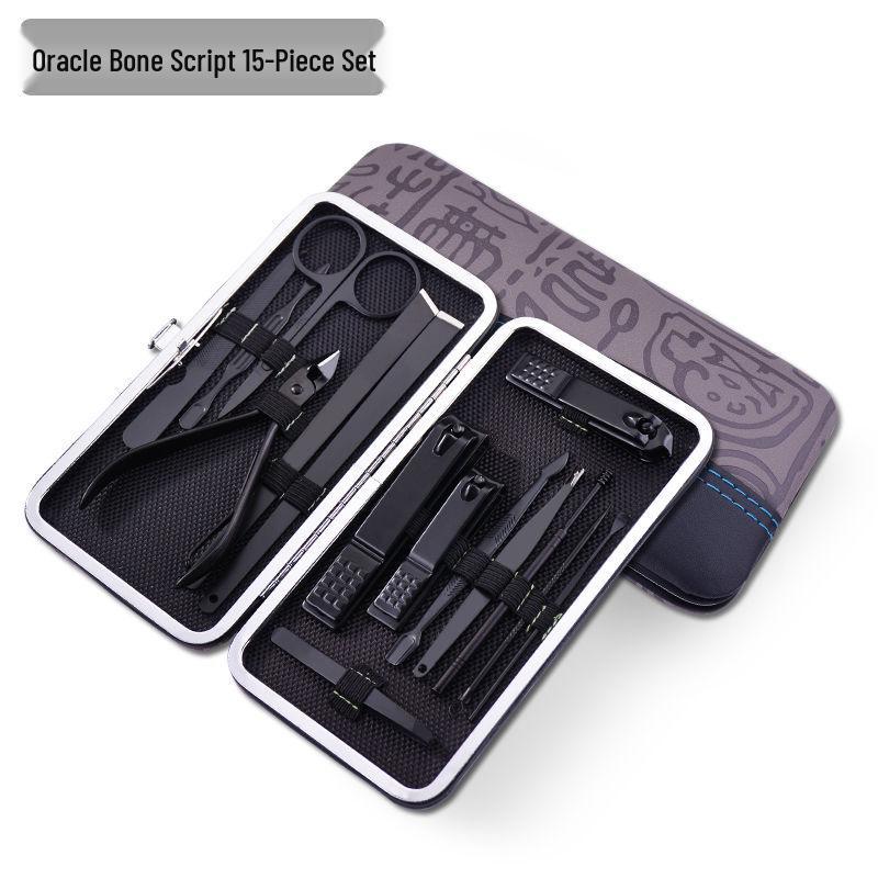 Nail Care Set: Clippers, Tweezers, Foot Knife, Ear Pick for Men & Women