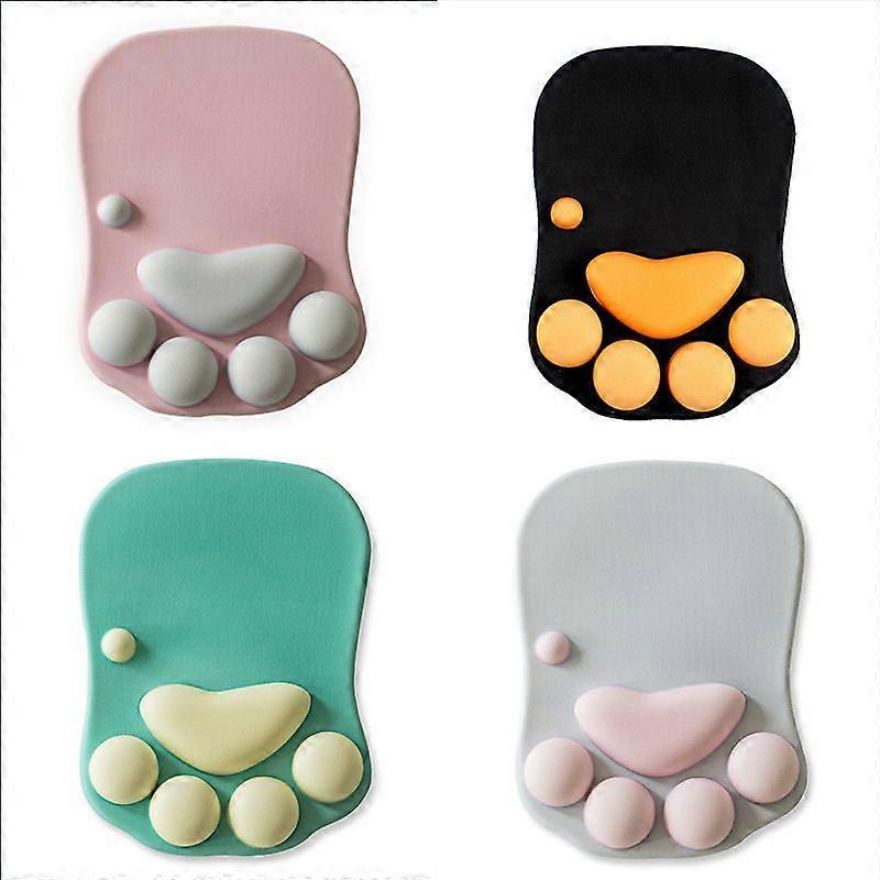 Cat Claw Wrist Mouse Pad Computer Accessories 1 Piece Silicone(Black)