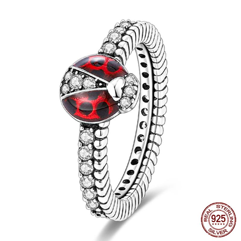 New Rings For Women 100% 925 Silver Star Moon Colorful Zircon Rings Fine Wedding Engagement Birthday Jewelry Gifts