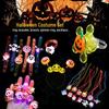 Halloween Light-Up Pumpkin Ghost Ring: Kids' Toy & Gift, Kindergarten Activity Decoration, Student Reward