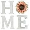 Sunflower Decor Home Sign, Country Wall Decor, Vintage White Letters, Metal Sunflower Decorations, Sunflower Kitchen Dec