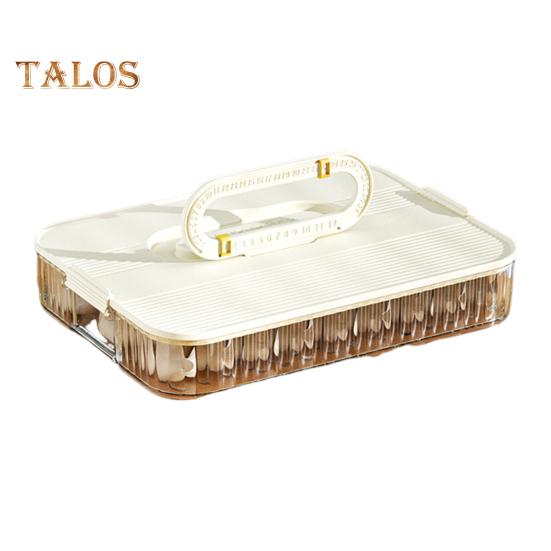 Хрустящая коробка Коробка для пельменей Прозрачный пищевой таймер Толстый небьющийся Устойчивый к низким температурам Герметичный с хорошим уплотнением Холодильник Контейнер для бекона Мясо Single Layer белый