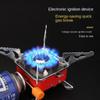 Mini Burner Portable Camping Gas Stove Cooker Foldable Windproof Cassette Stove Gas Hiking Picnic Cookware Barbecue BBQ Grills