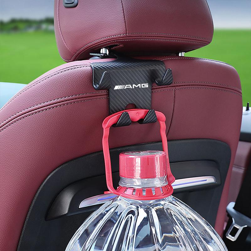Car Seat Hook Big Load-Bearing Double Hooks Storage Bracket For Mercedes Benz AMG W203 W205 W206 W211 W220 W212 W201 W210 Brabus GT1