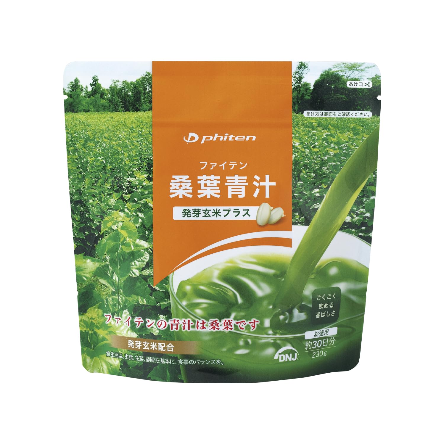 

Phiten Зеленый сок из листьев шелковицы с пророщенным коричневым рисом плюс 230 г