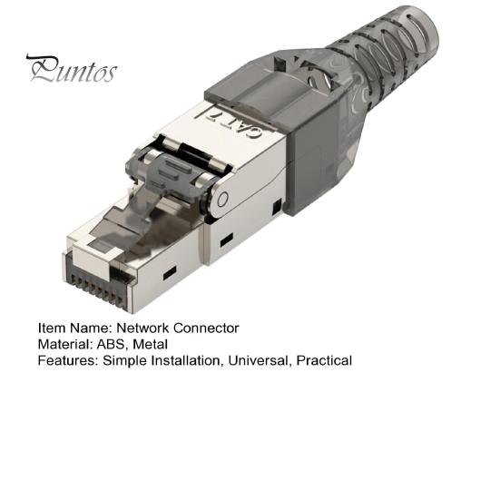 RJ45 Network Connector Universal Easy Assembly High Speed LAN Data Transfer Network Connector Head Accessories