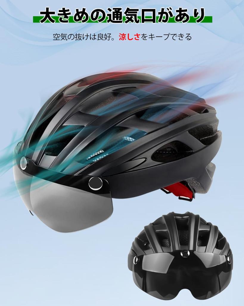 Shinmax Bicycle Helmet for LED Magnetic Road Bike CPSC Sizes Ultra Cycle Helmet for Men and Middle and High School Includes Storage Spare 069 Type