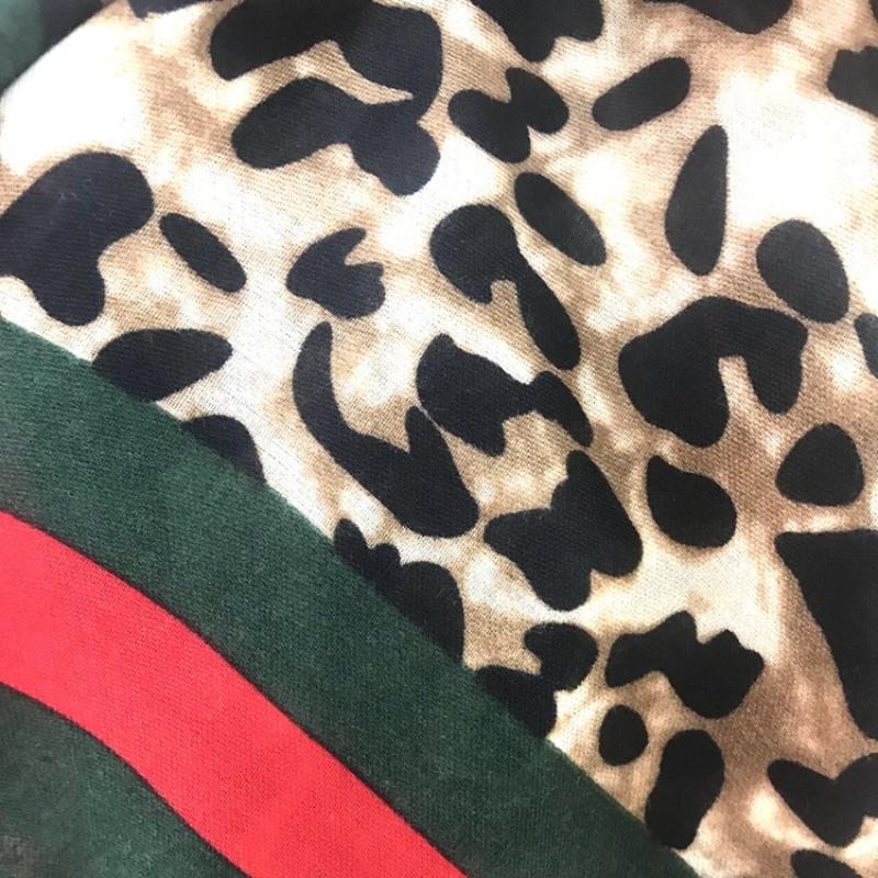 Autumn and Winter Versatile Genuine Tang Yan Printed Satin Cotton and Linen Leopard Print Scarf Women's Shawl