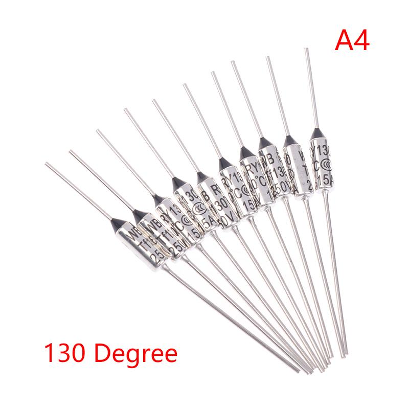 10Pcs Tf Thermal Fuse Ry 15A 250Vtemperature 121C 125C 128C 130C 135C 140C 145C 150C 155C 160C 165C 167C 175C 180C 185C 192C