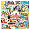 50 Malaysia Graffiti Stickers Cartoon Outdoor Travel Malaysia Water Cup Suitcase Stickers