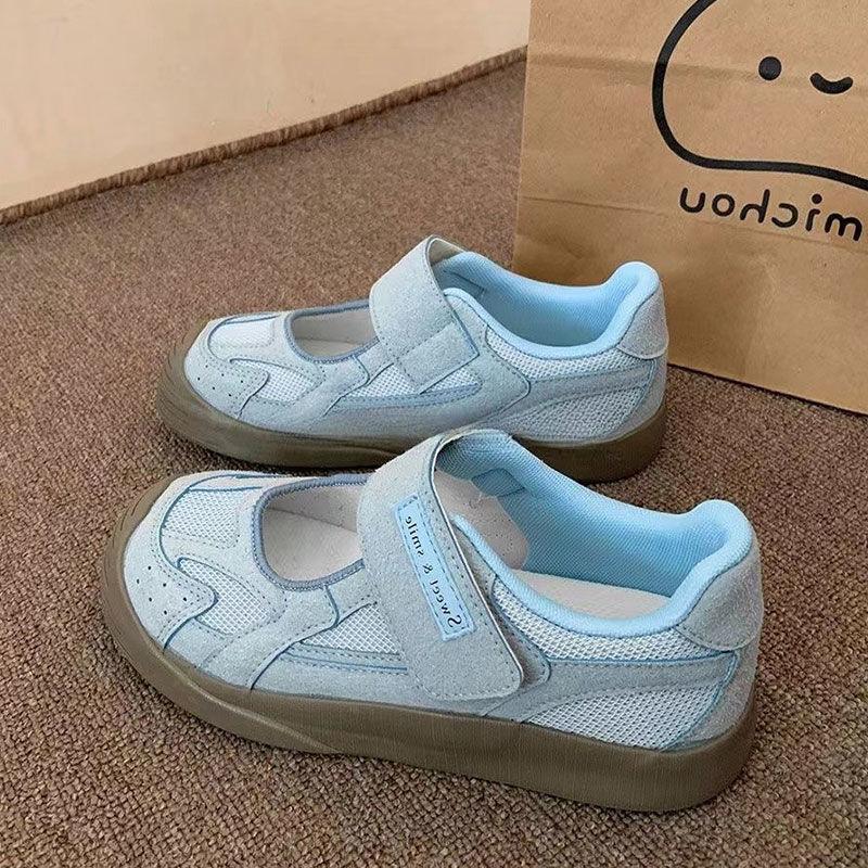 Fashion Breathable Shoes Casual Female Sneakers Dress Flats Women All-Match Tennis Summer New Mary Janes Hook & Loop Leisure All-Match S