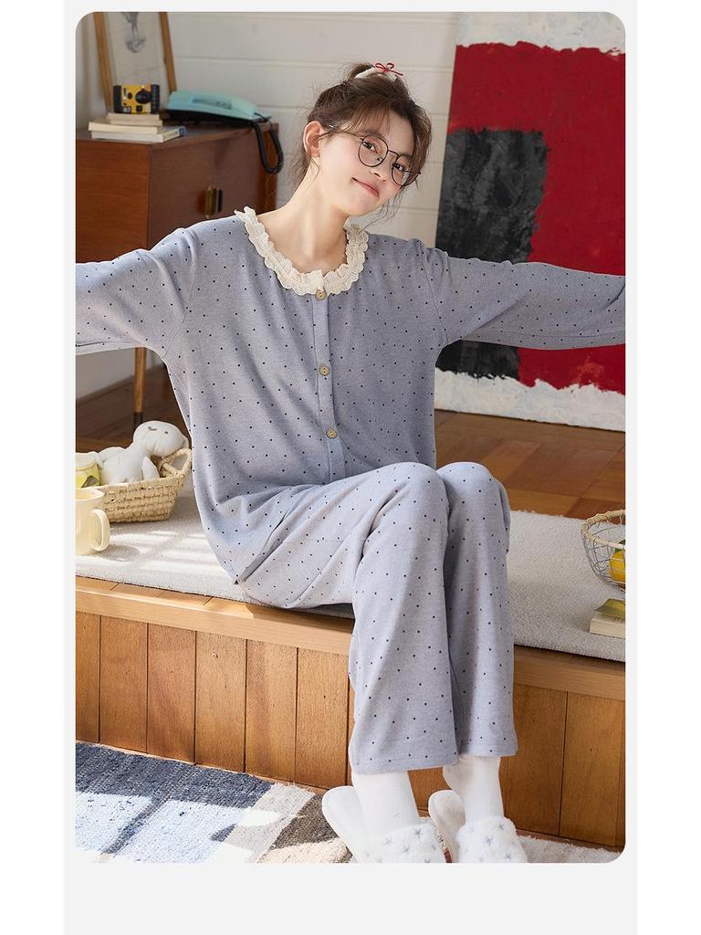 Women's Velvet Pajama Set - Thick, Sweet, and Cozy for Fall/Winter 2025