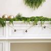 1pc Christmas Golden Bell Garland, Rustic Jute Rope Hanging Bells, Festive Decor for Xmas Tree,Fireplace,Home & Party Decoration