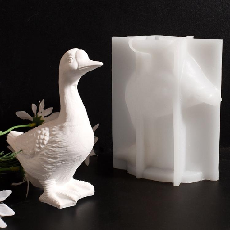 Flexible Silicone Mould Accessory for Creating Duck Candle Holders Decoration With Resin And Plaster Daily Use