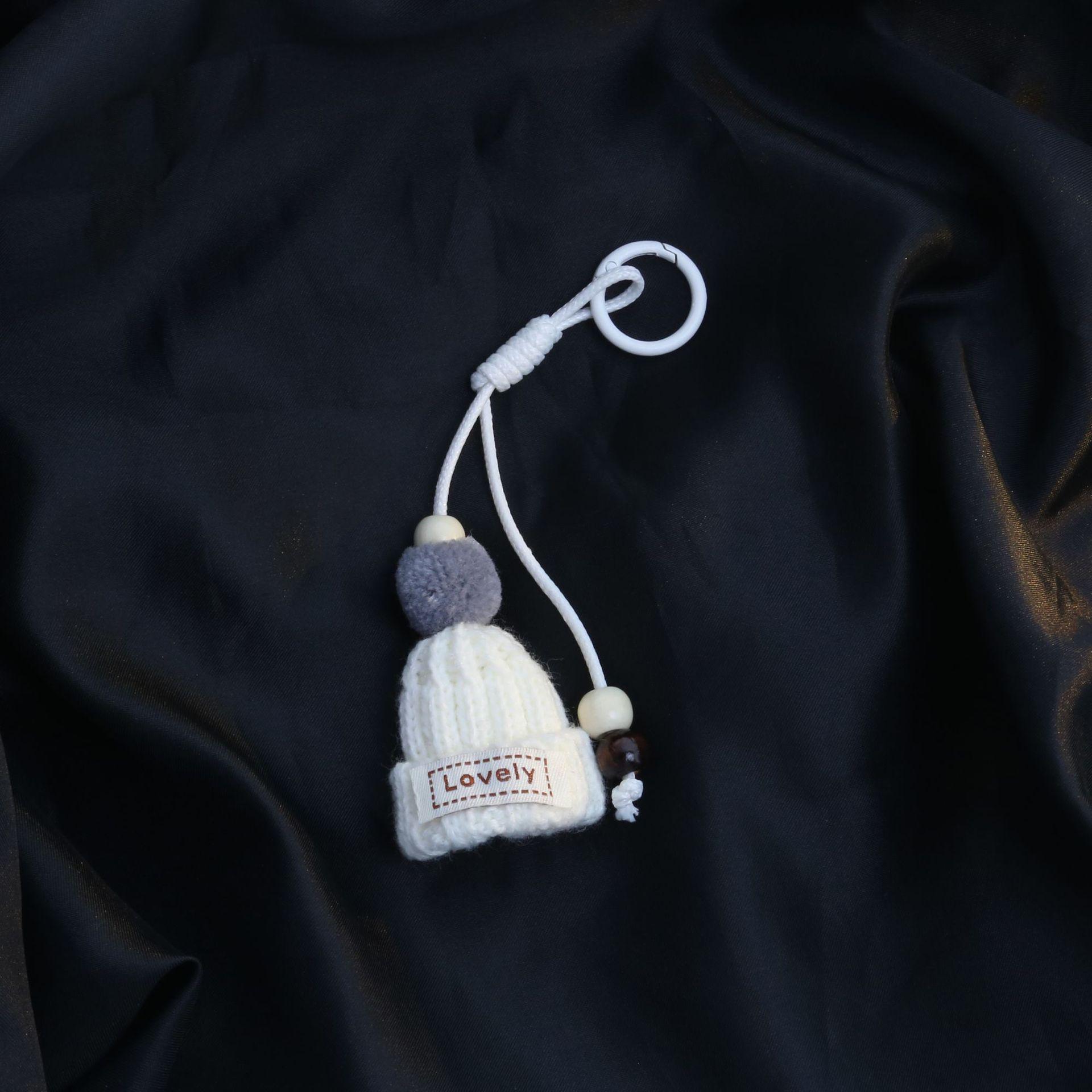 Korean Style Cute Mini Wool Hat Keychain