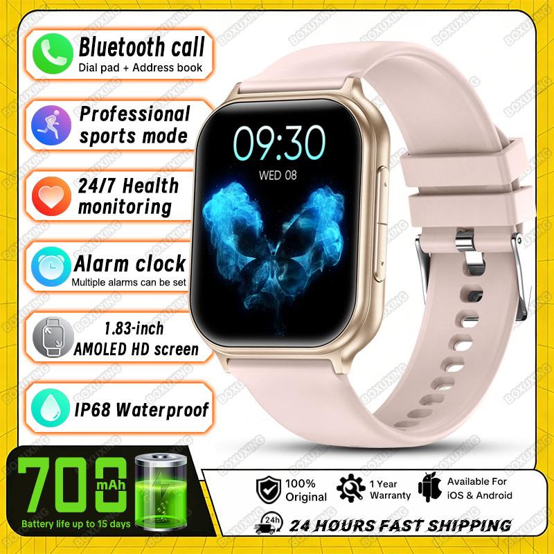 New Bip 6 Pro Sports Smart Watch Men IP68 Waterproof Built-in 24H Heart Rate GPS Track 700 mAh Battery Smart BT Call Watch Women